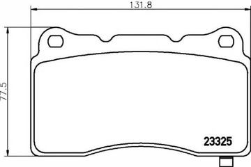 TEXTAR KLOCKI HAMULCOWE OPEL. PRZÓD INSIGNIA 2,8 V