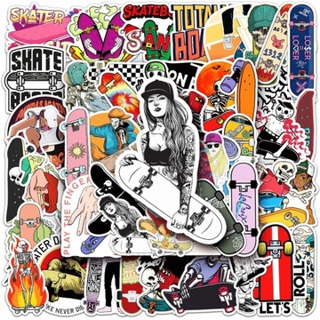 100 sztuk Skateboard fajne naklejki Graffiti n LOK4634