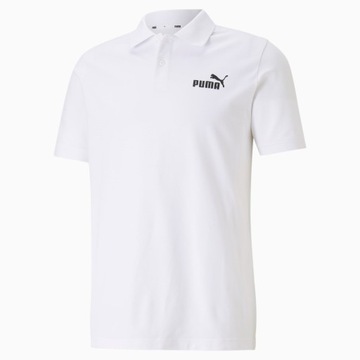 Puma Polo Ess Pique 586674 Biały Regular Fit