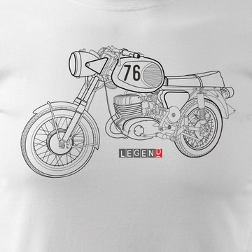 Koszulka motocyklowa na motor z motocyklem MZ ETZ 150 250 na prezent