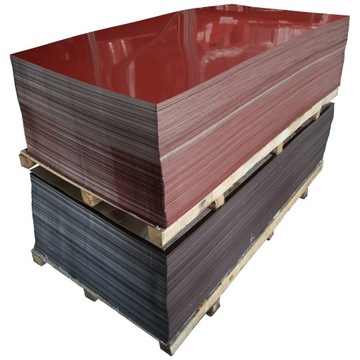 Arkusz lakierowanego aluminium kasztan RAL 8012