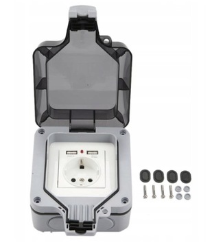 IP66 16A Wodoodporne Elektryczne Gniazdo Z USB