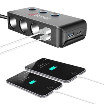 МОЩНЫЙ АВТОМОБИЛЬНЫЙ РАСПРЕДЕЛИТЕЛЬ 12–24 В с USB