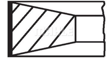 PIERSCIENIE RVI FI123,85MM MAHLE 20950N0