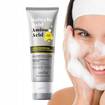 Rozjaśniający mycie twarzy aminokwas płyn do