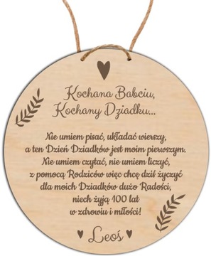 MAGNES Tabliczka Zawieszka Pierwszy Dzień Babci i Dziadka PREZENT