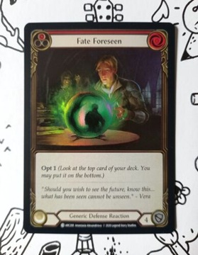 Fate Foreseen (Red) (Rainbow Foil) - FaB