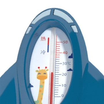 pływający termometr do wody w stawie kąpielowym w kolorze niebieskim