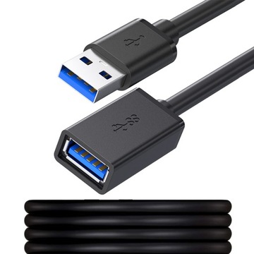 KABEL PRZEDŁUŻACZ USB 3.0 ŻEŃSKI-MĘSKI 3M
