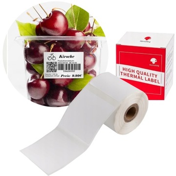 Phomemo naklejki etykiety termiczne 40x40mm 180sztuk do mini drukarki M110