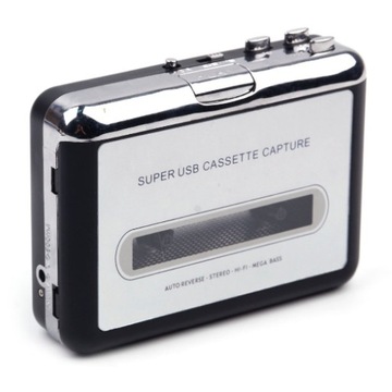 PRZENOŚNY KOMPAKTOWY ODTWARZACZ KASETOWY VINTAGE