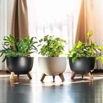 ЦВЕТОЧНЫЙ ВАЗ ЦВЕТОЧНЫЙ ВАЗ 29см КРЫШКА + ВСТАВКА НА НОЖКА ПОДСТАВКА ДЛЯ ЦВЕТОВ БЕЛАЯ