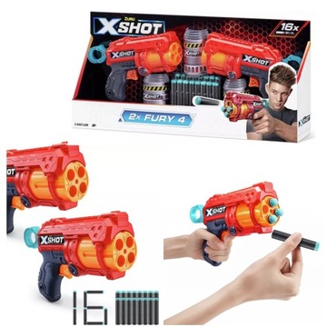 ZESTAW WYRZUTNI EXCEL DOUBLE FURY 4 COMBO PACK