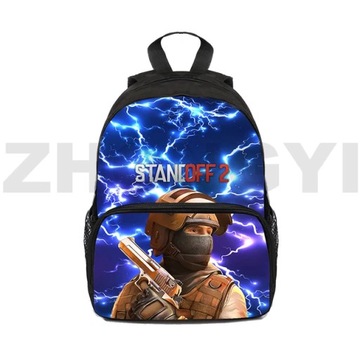 Płócienny 3D z nadrukiem 2 plecaki dla mężczyzn Anime Laptop o dużej