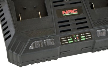 ŁADOWARKA PODWÓJNA NAC BC18x2-40-S DO AKUMUL. 18 V