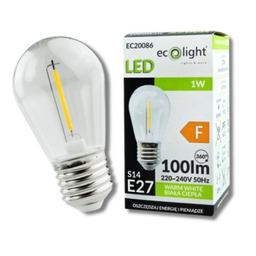 Садовая гирлянда НАРУЖНЫЕ гирлянды 20 м + 40 светодиодных лампочек E27