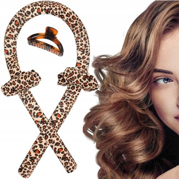 Валик для ЗАВИВКИ ВОЛОС КУДРЫ Бигуди Щипцы для завивки НАБОР Шпилька Резинки РОЗОВЫЕ