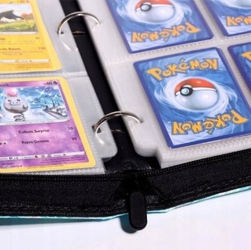 АЛЬБОМ КАРТ ПОКЕМОН Папка на 400 карточек, молния КЛАСС, большие УЗОРЫ