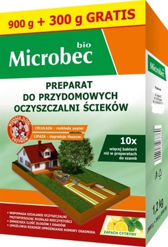 MICROBEC Bio preparat do przydomowych oczyszczalni ścieków 900g+300g