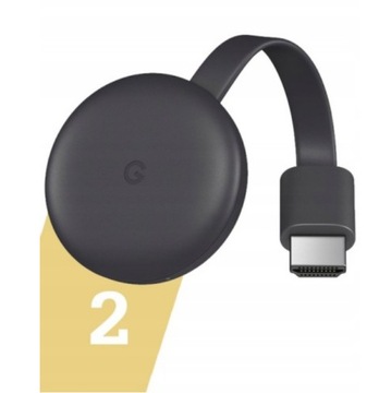 GOOGLE CHROMECAST 3 SMART TV WIFI STREAM HD HDMI