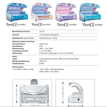 Solarium KBL MEGASUN 7800 ALPHA