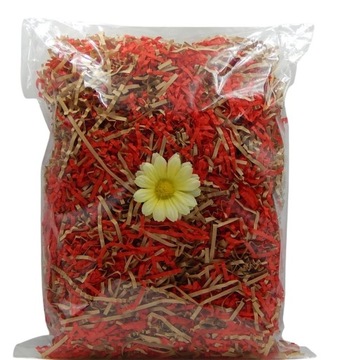 Wypełniacz ECO Dekoracyjny 100g Czerwony+Kraft