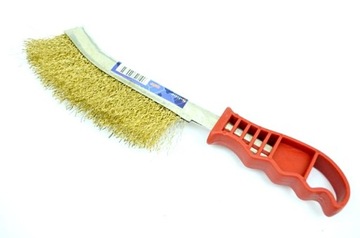 Щетка из латунной проволоки для ручной чистки дисков.