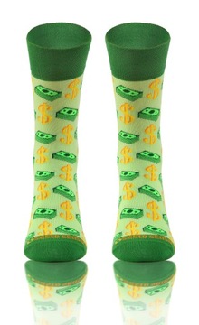 KOLOROWE SKARPETY W ŚMIESZNE WZORY dolary 39-42