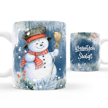 Kubki świąteczne zestaw 3 sztuki. Wesołych Świąt