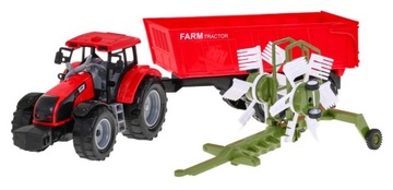 duży ciągnik TRAKTOR Z PRZYCZEPKĄ + NAPĘD