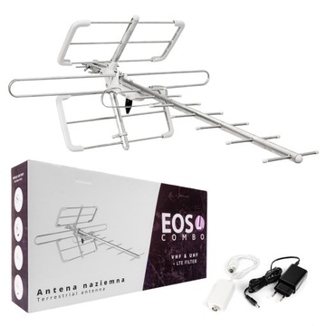 Antena DVB-T Spacetronik EOS L Combo White Aktywna