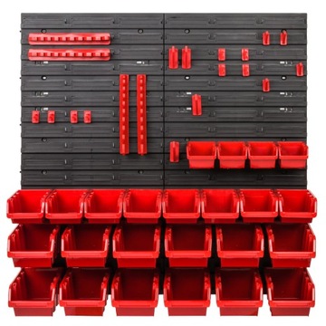 НАСТЕННАЯ ДОСКА ДЛЯ ИНСТРУМЕНТОВ ГАРАЖА + 24 ЛОТКА