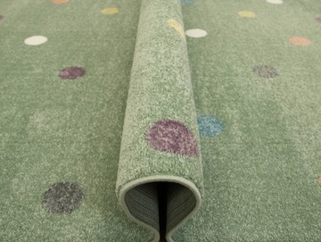МЯГКИЙ ПАСТЕЛЬНЫЙ КОВЕР OLIVE GREEN DOTS COLORFUL LIMA 200x290 см