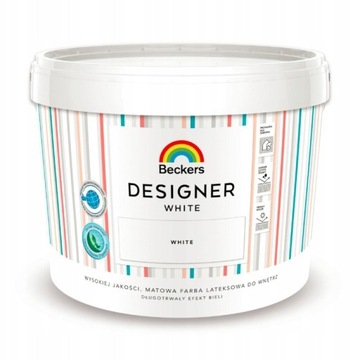 BECKERS DESIGNER White Farba lateksowa BIAŁA 10l