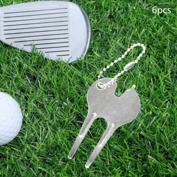 6 инструментов для ремонта гольфа Divot L, портативная вилка для ремонта гольфа 7