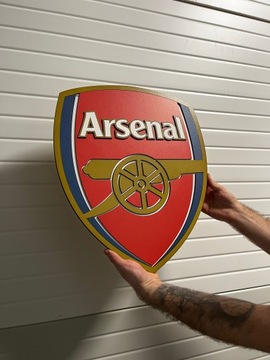 FC ARSENAL Obraz Drewniany Herb Piłkarski Prezent