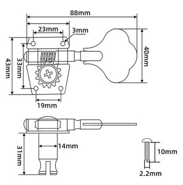Kera Audio BM-01-4R-B - Басовые тюнеры открытые, односторонние правые (П)