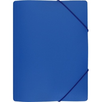 TECZKA Z GUMKĄ na dokumenty A4 PP niebieska BIURFOL