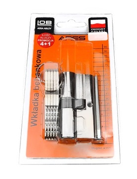 WKŁADKA DRZWIOWA LOB ARES 30/45 NIKIEL 5 KLUCZY