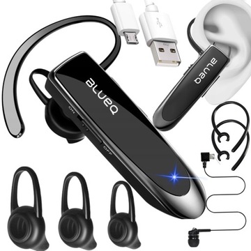 SŁUCHAWKA BLUETOOTH 5.0 DO TELEFONU ROZMÓW BEZPRZEWODOWA DLA KIEROWCY PRO