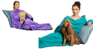 Одеяло-халат большое теплое одеяло с рукавами Подарок