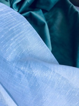 Батистовая штора ЛЕН МОРОЗ БЕЛЫЙ 250х500 FROG TUNNEL