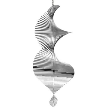 Nordic 3D Rotating Wind Chimes Wind Spinner Bell Flip Spiral Pendant Patio