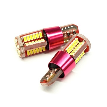 Żarówka W5W LED 57SMD 3014 12V barwa biała 6000K z CANBUS postojówka