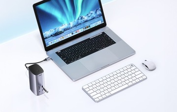 МНОГОФУНКЦИОНАЛЬНАЯ ДОК-СТАНЦИЯ UGREEN-концентратор USB-C, 2 разъема HDMI RJ45 TF, мини-разъем