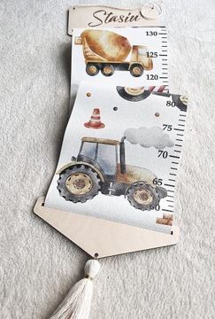 МЕРА ВЫСОТЫ на стену полотно ДЕТСКОЕ название