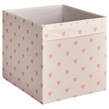 PUDEŁKO POJEMNIK DO REGAŁU KALLAX RÓŻOWY 33x38x33cm IKEA DRONA REGNBROMS