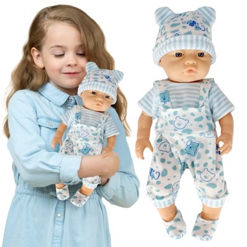 Lalka Bobas 40 cm JQBaby w ubranku Dzień Dziecka