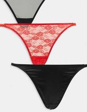 Asos Design MAJTKI STRINGI 2 PACK NJ1 fzs S