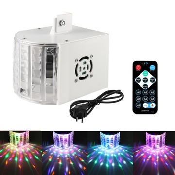 8 KOLORÓW MINI LED ŚWIATŁA DISCO SCENICZNY LAMPA